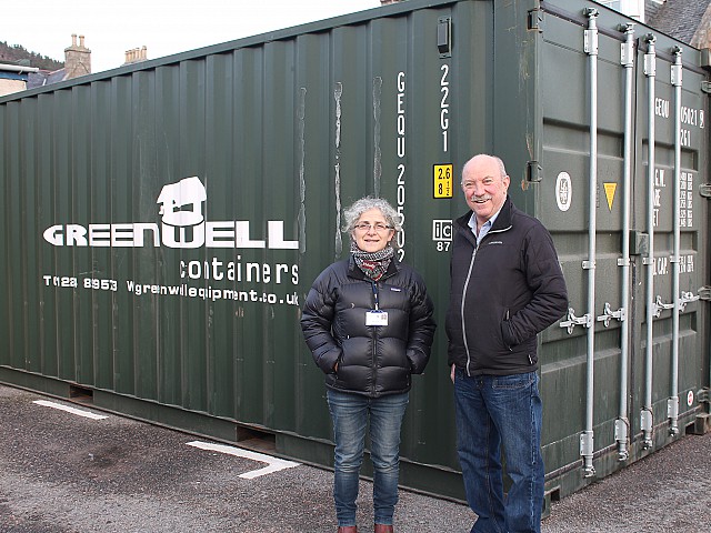 Container company supports Ballater flood relief