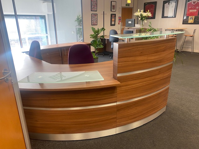 Large Reception Desk With Storage