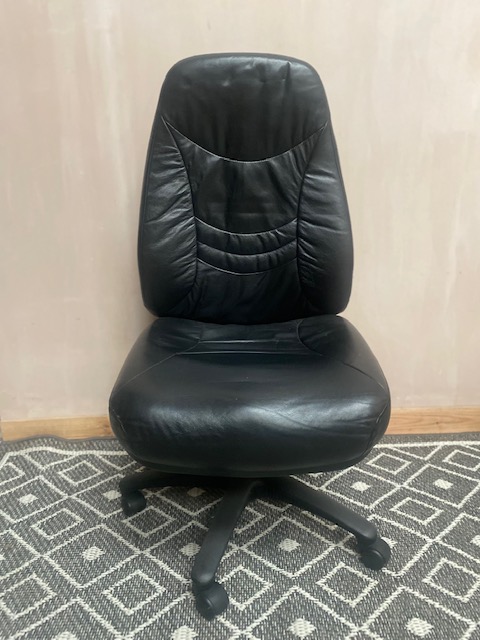 High Back 3 Lever Leather Operator Chair