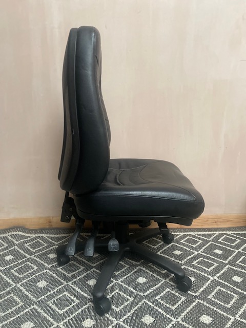 High Back 3 Lever Leather Operator Chair
