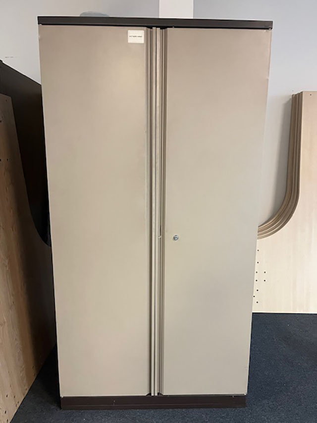 Coffee & Cream Double Door Storage Cupboard