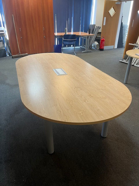Modern Oak Meeting Table