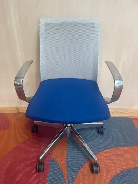 Narbutas operator chair with chrome arms