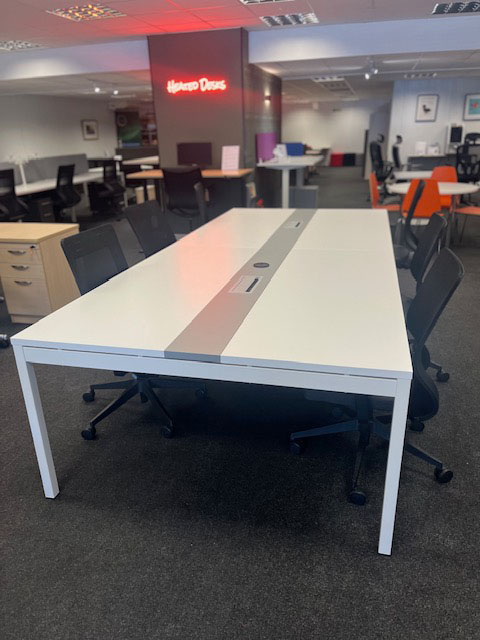 White Boardroom Table