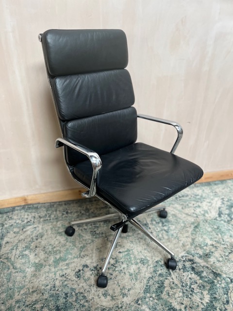 Leather High Back Operator Chair