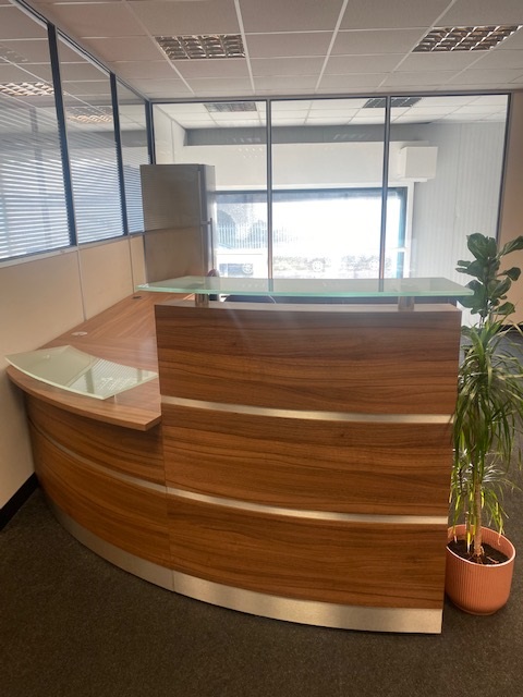 Large Reception Desk With Storage